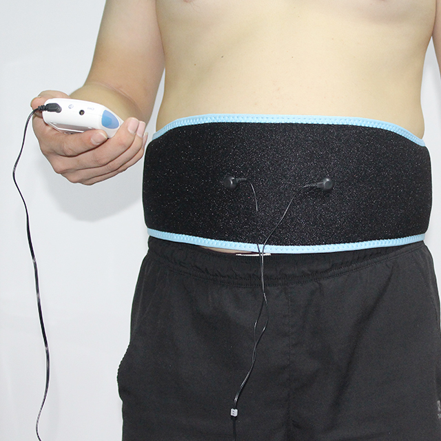 TENS back pain belt or EMS belt for the construction of abdominal