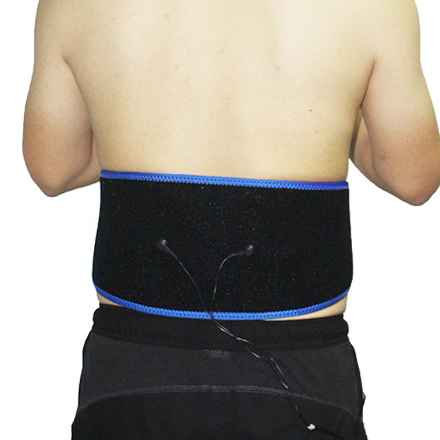 TENS back pain belt or EMS belt for the construction of abdominal