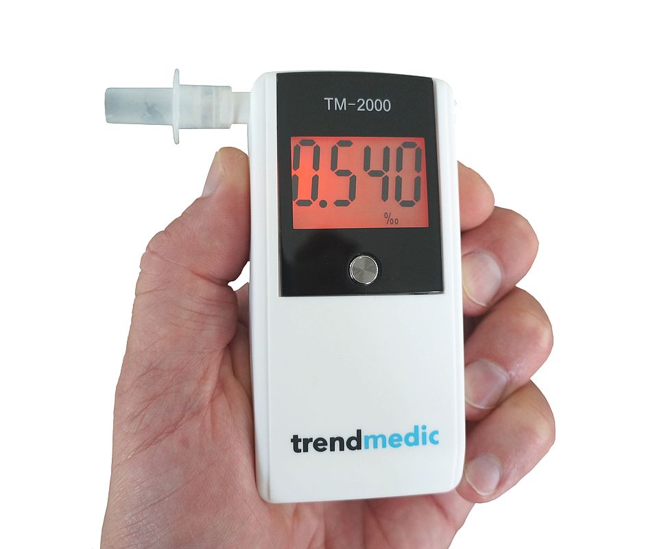 Alkoholtester TM-1000 inkl. 25 Zusatz-Mundstücke-Healthcare  medizinische  Therapie- und Messgeräte für zuhause online kaufen bei Trendmedic