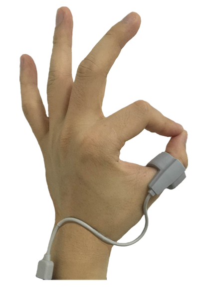 Spo2 Finger Sensor Vector SpO2 Ring-Finger-Sensor (mit Vibration) für Viatom Wellue Checkme O2 ...