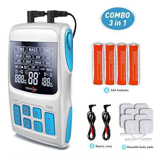 3-in-1 Combo TENS Machine, EMS and Massage 