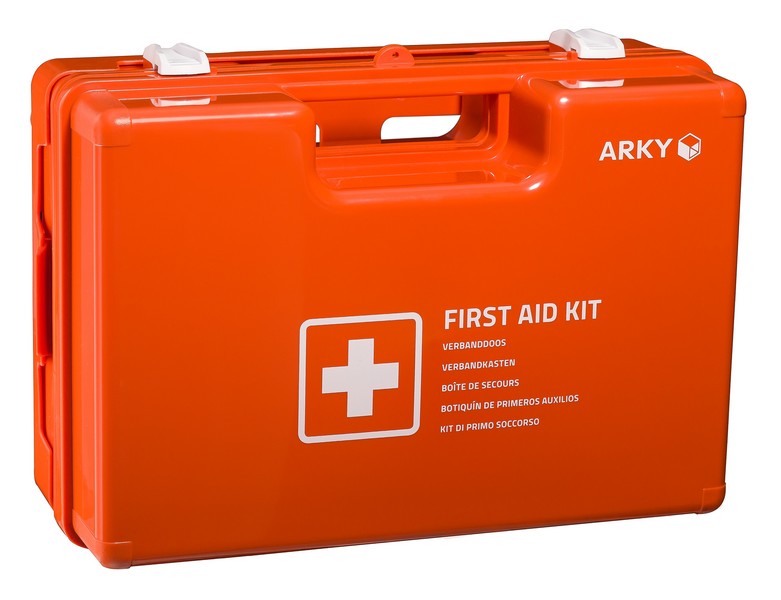 First Aid Kit Plus with 84 parts according to DIN 13157