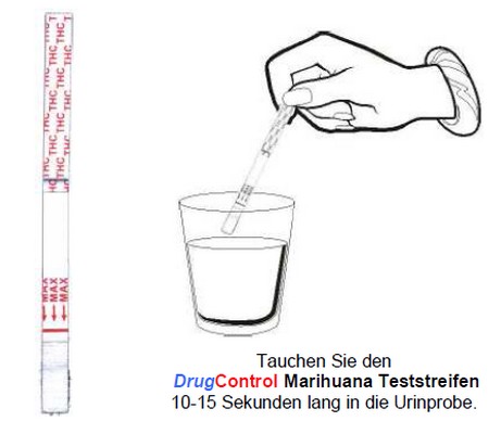 Drug-Control Marihuana Teststreifen / THC-Healthcare  medizinische  Therapie- und Messgeräte für zuhause online kaufen bei Trendmedic