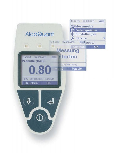 Profi-Polizei Alkoholtester Envitec AlcoQuant 6020 plus + mobiler Drucker  E-Print 202 -Healthcare