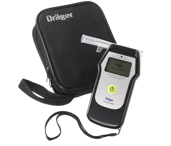 Breathalyser Dräger Alcotest 3000 incl. 25 mouthpieces-Healthcare