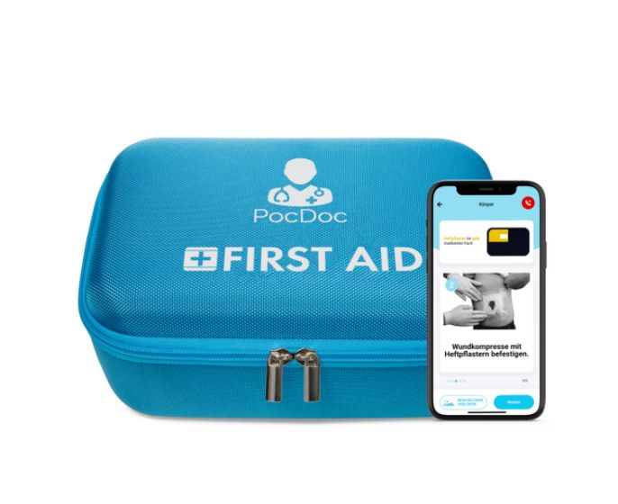 Erste-Hilfe-Koffer - Verbandskasten First Aid Kit Plus mit 84 Teilen nach  DIN 13157-Healthcare