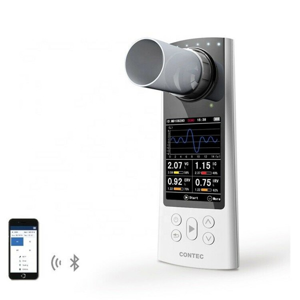 Bild von Contec SP80B Spirometer mit Display und PC-Software