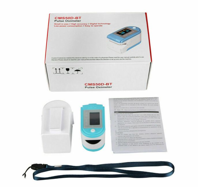 Finger-Pulsoximeter mit - CMS50D-BT (Bluetooth)-Healthcare medizinische Therapie- Messgeräte für zuhause online kaufen bei Trendmedic