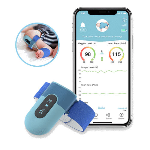 Bild von Baby O2 S1™ - Puls-Oximeter/Monitor für Babys/Kleinkinder