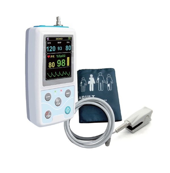 PM50 Ambulatory Blood Pressure Monitor ABPM with Spo2/NIBP by Facelake