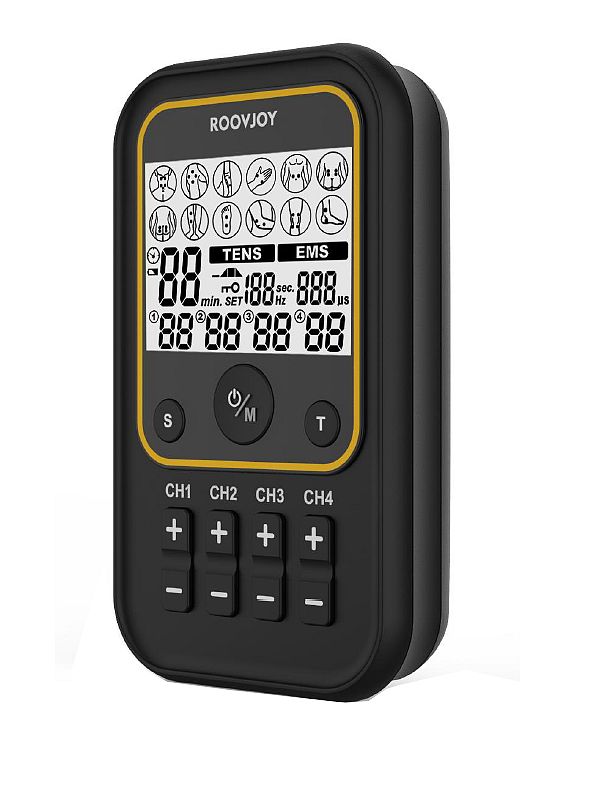 TENS-EMS electrostimulation unit 4-channel R-C101C / digital with 50  programs-Healthcare