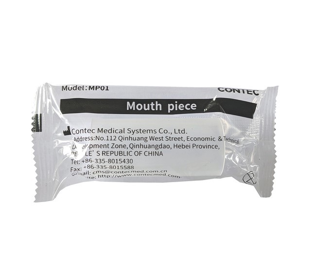 CONTEC Reusable Mouthpiece For Peak Flow Meter – 100 Pcs, Fits SPM-A, SP10, PF10