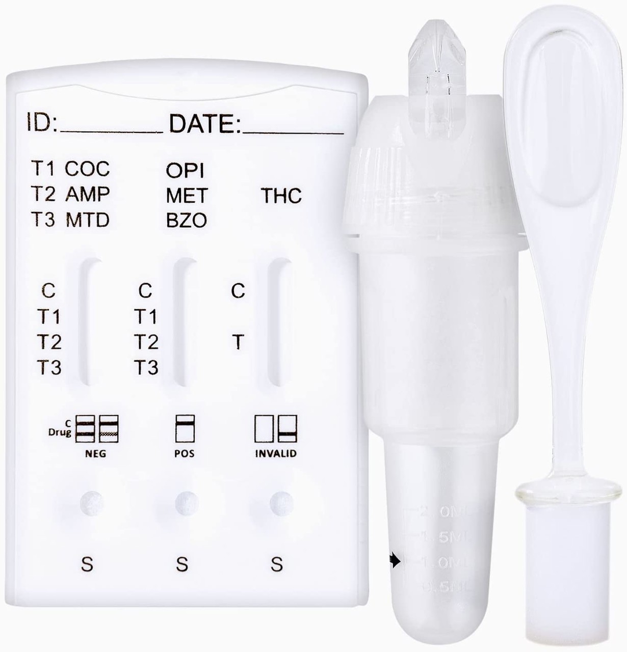 Prueba de Detección de 10 Drogas en Orina  (COC/THC/OPI/AMP/MET/BZO/MTD/KET/MOP/BUP) Formato Panel - Home Health Europe