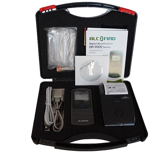 Picture of Breathalyzer Alcofind DA-9000 incl. mobile printer (wireless).