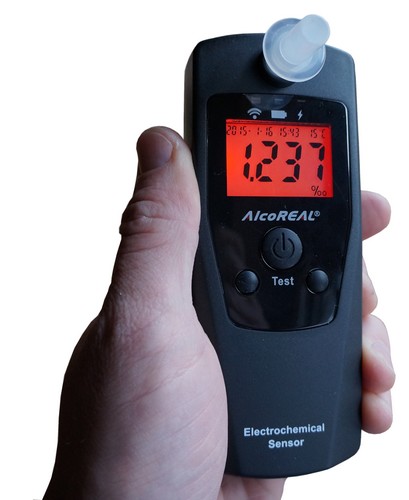 Breathalyzer AlcoReal Cobra 588 (Bluetooth) - Police Grade