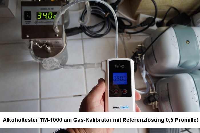 Alkoholtester TM-1000 inkl. 25 Zusatz-Mundstücke-Healthcare