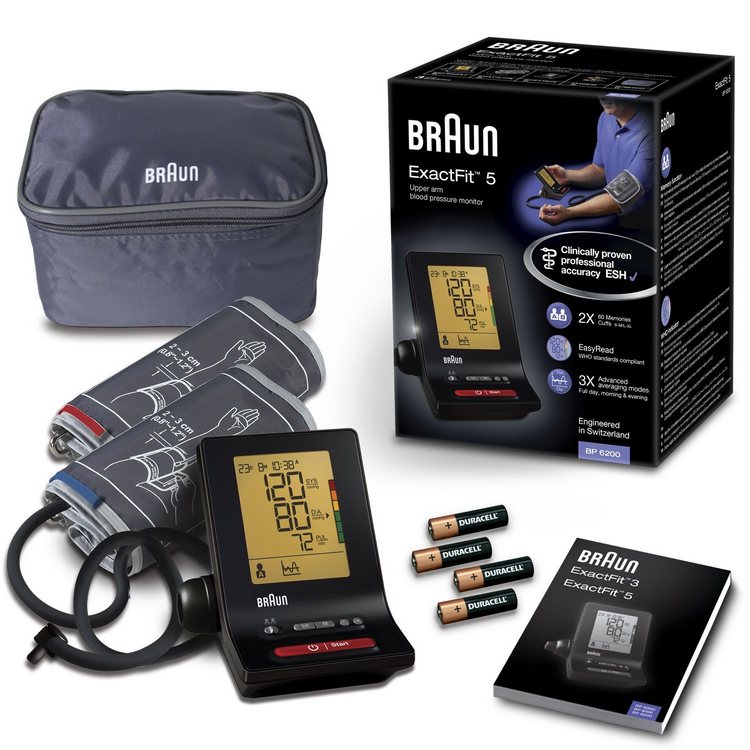 Braun BP6200 ExactFit 5 upper arm blood pressure monitorHealthcare